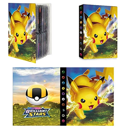 PATPAT Poke-mon Binder, Trading Cards Collector Album for 120 Poke-mon Cards Cartoon Prints Bag Poke-mon Cards Binder Poke-mon Collection Cards Pack Bag Gift for Kids Boys Girls-Pika (No Cards) PATPAT Poke-mon Binder, Trading Cards Collector Album for 120 Poke-mon Cards Cartoon Prints Bag Poke-mon Cards Binder Poke-mon Collection Cards Pack Bag Gift for Kids Boys Girls-Pika (No Cards)